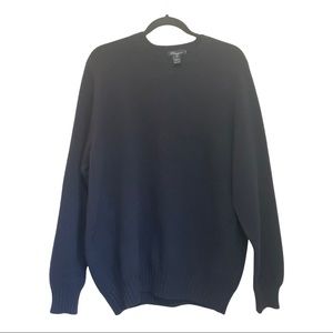 Bluemarine Uomo Wool Navy Blue Sweater size L